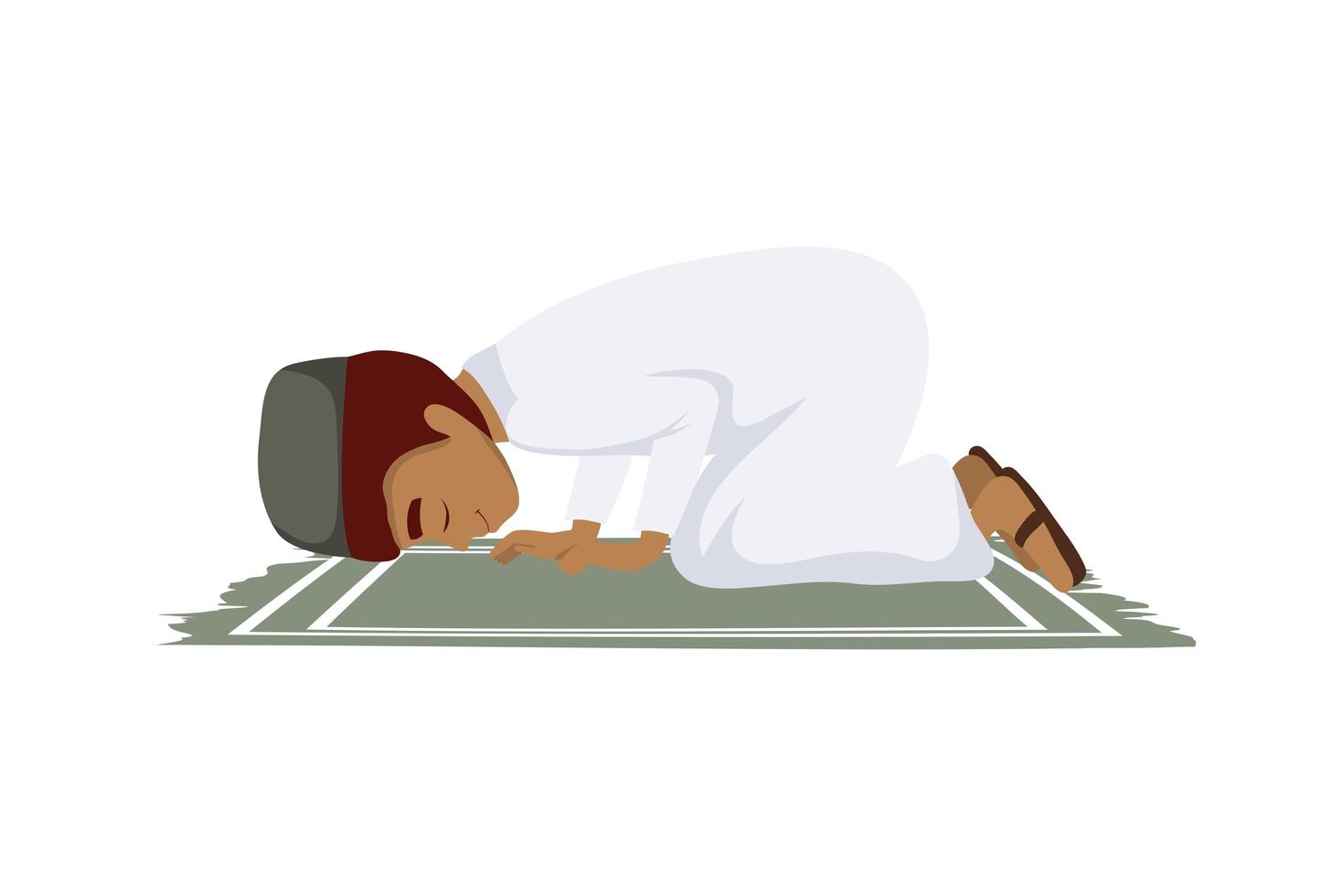 man bidden moslim vector