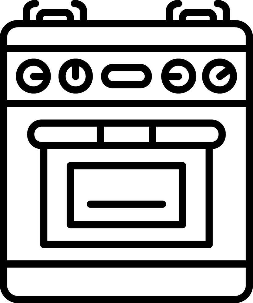 gas- fornuis vector icoon