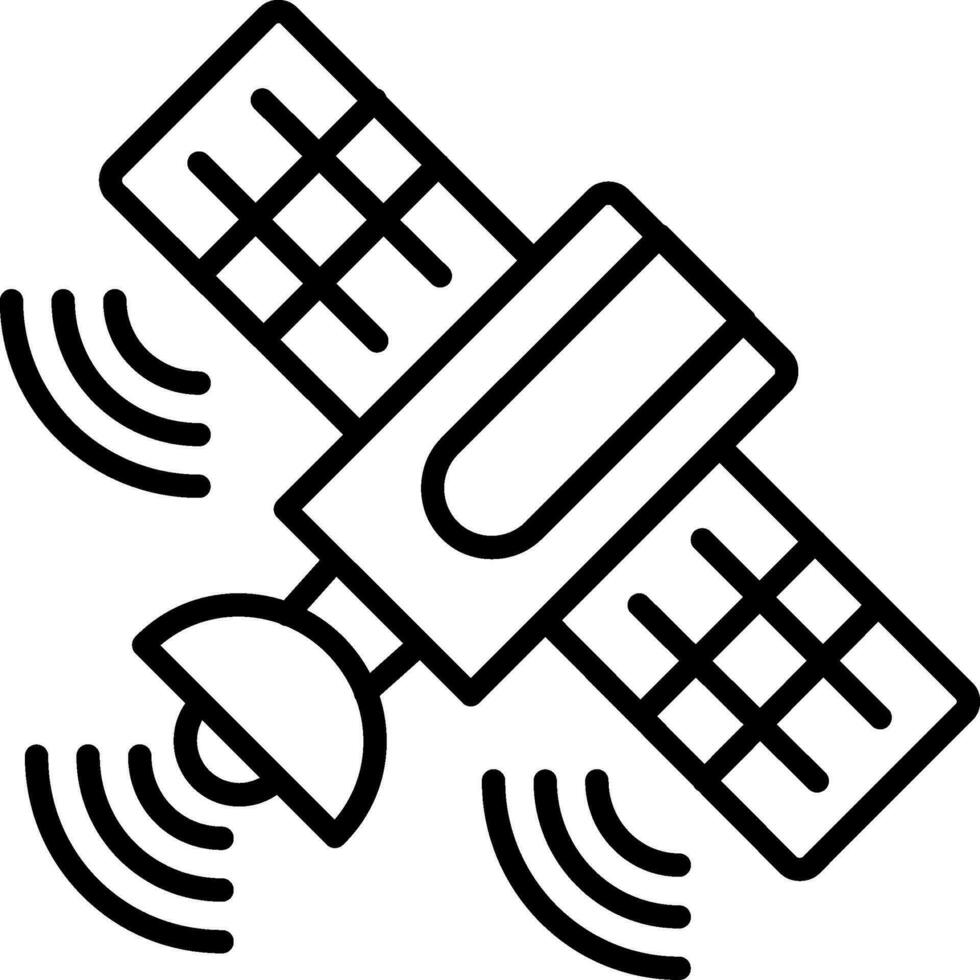 satelliet vector pictogram