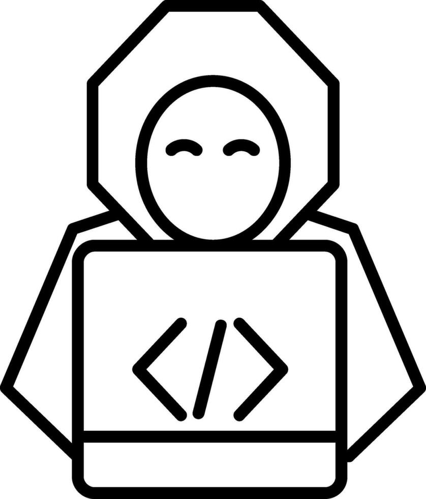 hacker vector pictogram