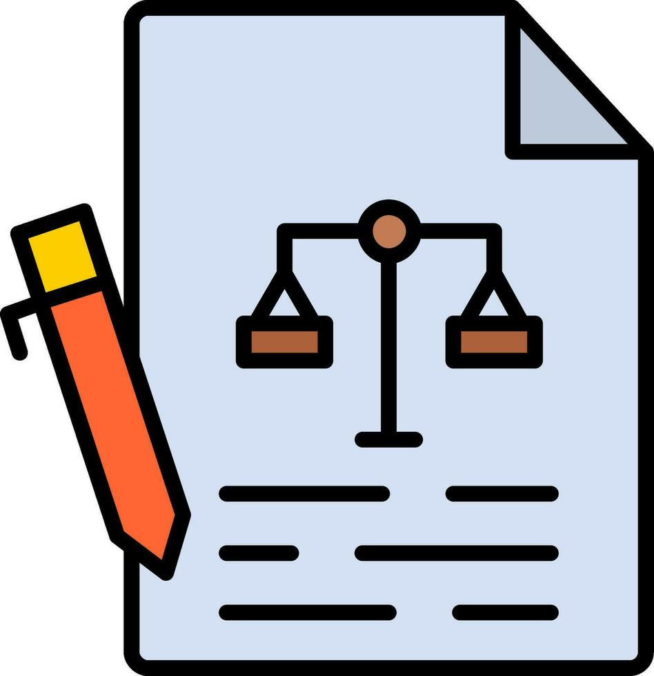 contract vector pictogram