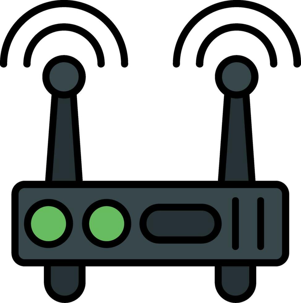 Wifi router vector icoon