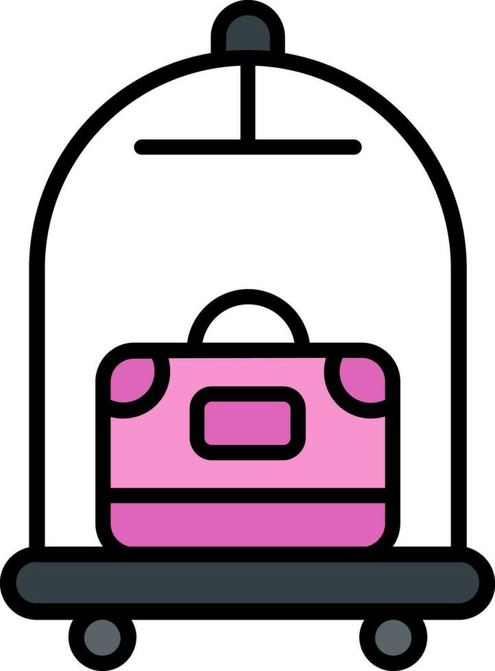 bagage kar vector icoon