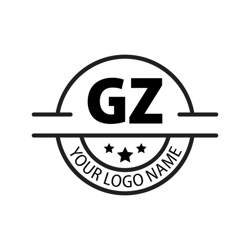 brief gz logo. gz logo ontwerp vector illustratie voor creatief bedrijf, bedrijf, industrie. pro vector