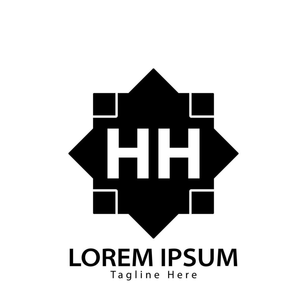 brief hh logo. hh logo ontwerp vector illustratie voor creatief bedrijf, bedrijf, industrie. pro vector