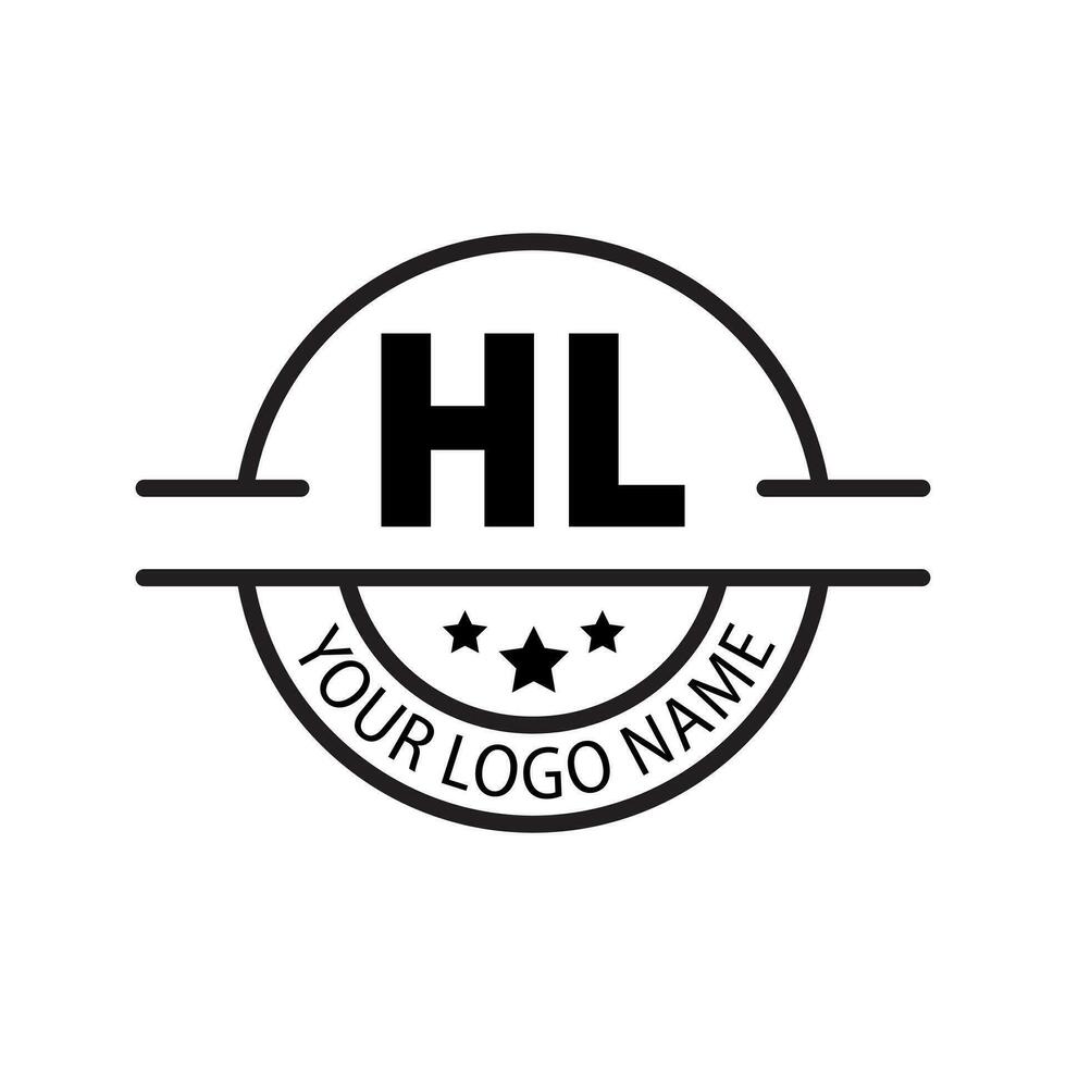 brief hl logo. hl logo ontwerp vector illustratie voor creatief bedrijf, bedrijf, industrie. pro vector