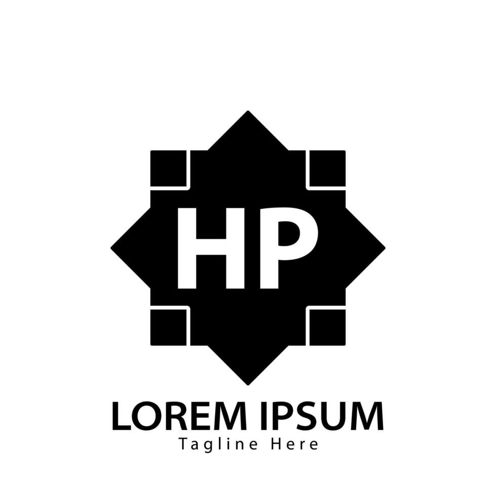 brief hp logo. hp logo ontwerp vector illustratie voor creatief bedrijf, bedrijf, industrie. pro vector