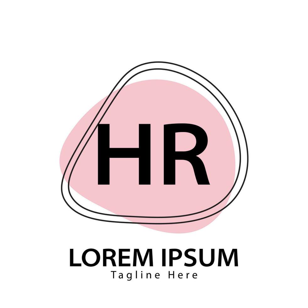 brief hr logo. hr logo ontwerp vector illustratie voor creatief bedrijf, bedrijf, industrie. pro vector