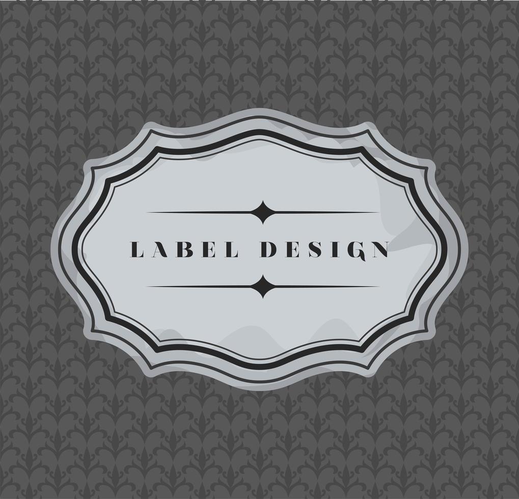 label ontwerp icoon vector