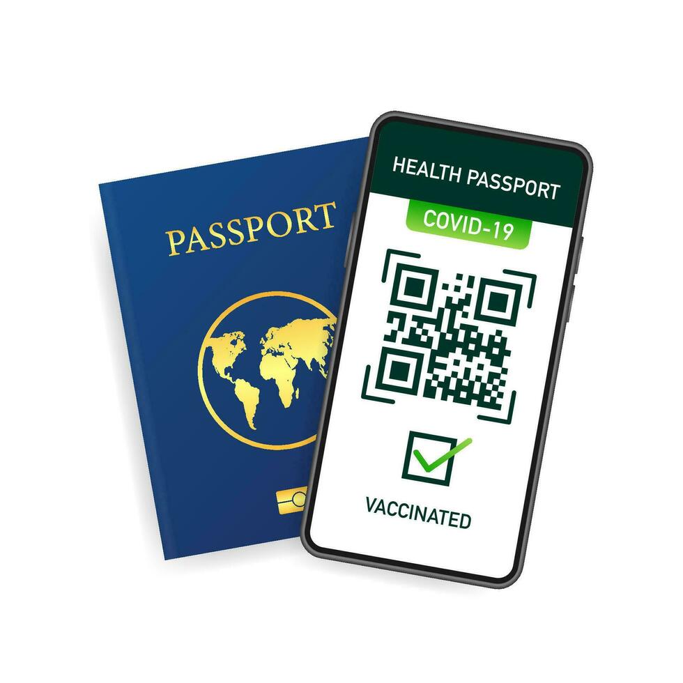 Gezondheid paspoort, Super goed ontwerp voor ieder doeleinden. vector illustratie. reizen concept