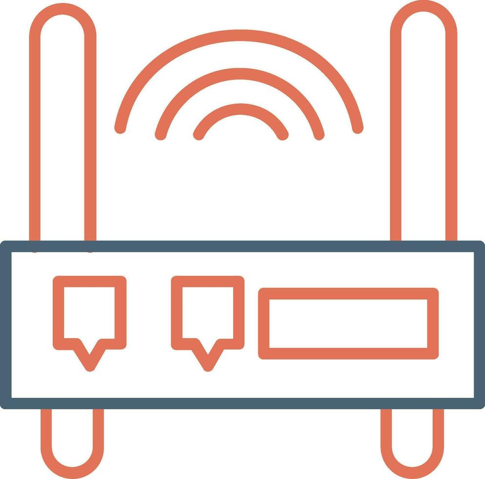 Wifi router vector icoon