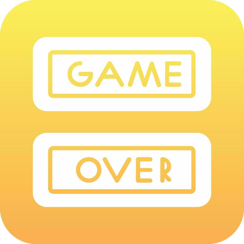 spel over- vector icoon