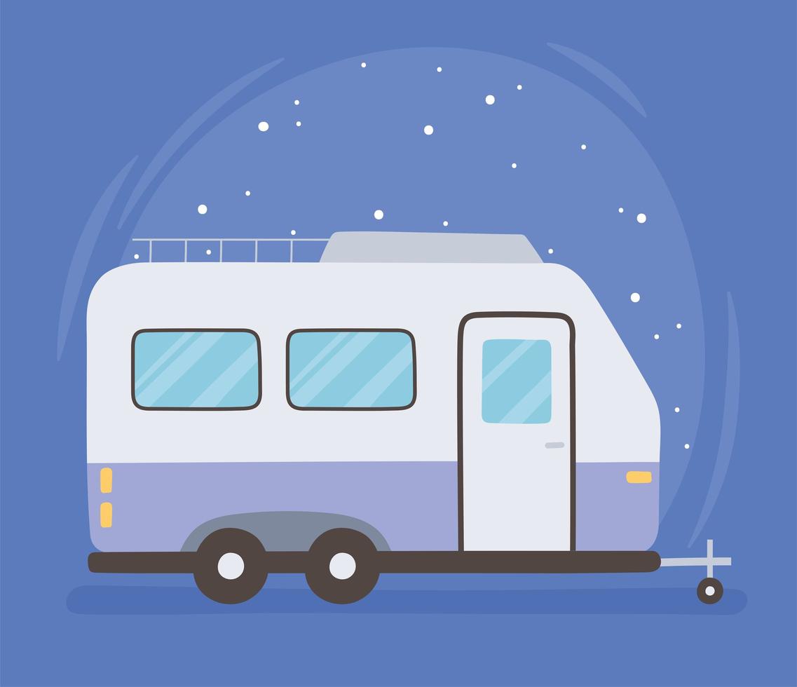 caravan auto reizen vector