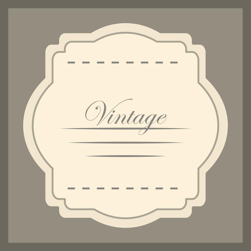 vintage label embleem vector