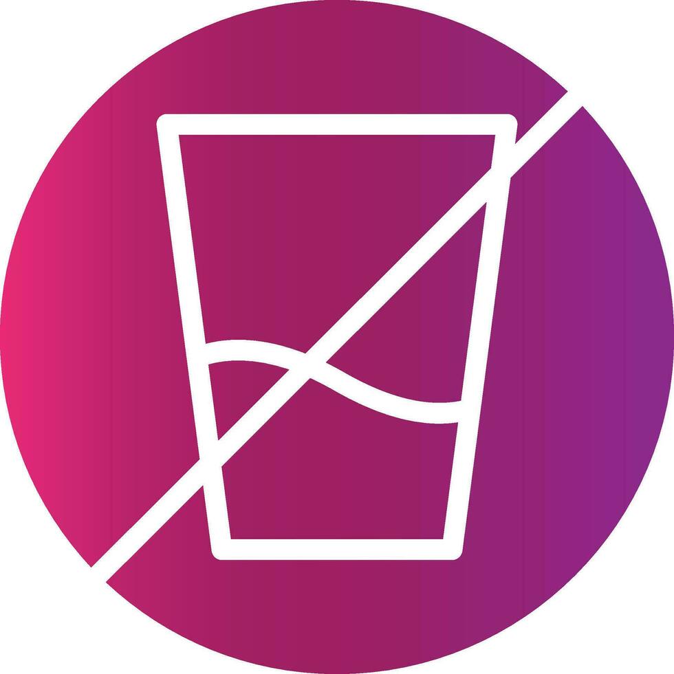 Nee zacht drinken creatief icoon ontwerp vector