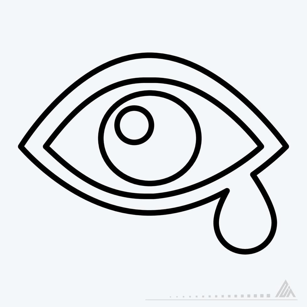 pictogram vector van oogonderzoek 4 - lijnstijl
