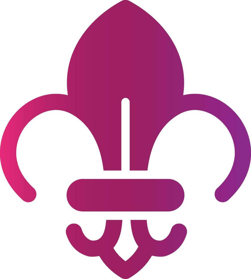 fleur de lis creatief icoon ontwerp vector