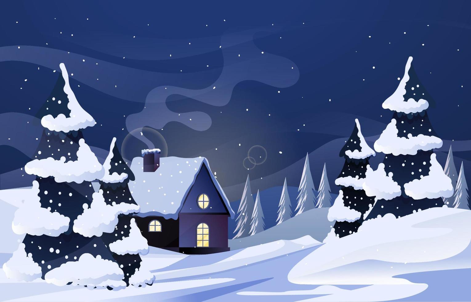 winter wonderland achtergrond concept vector