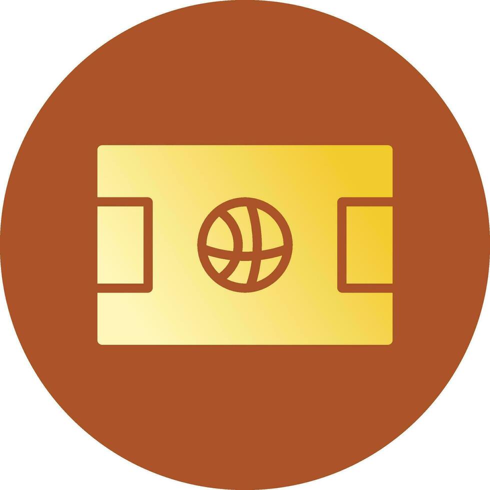 basketbal rechtbank creatief icoon ontwerp vector