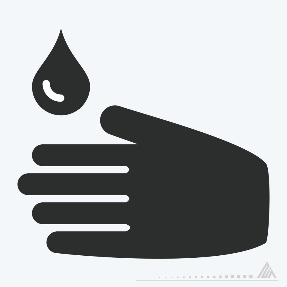 pictogram vector van wassen - glyph-stijl