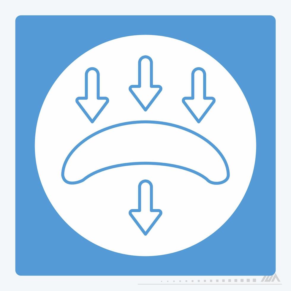 pictogram vector van contactlens - witte maan stijl