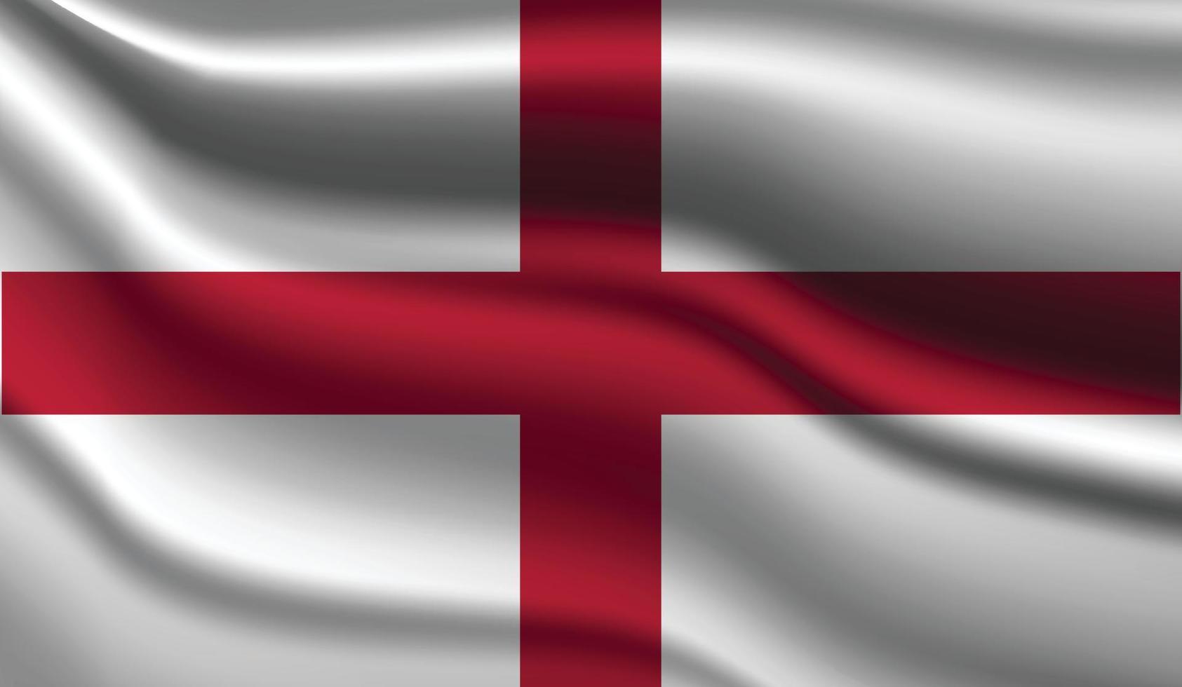 Engeland realistisch modern vlagontwerp vector