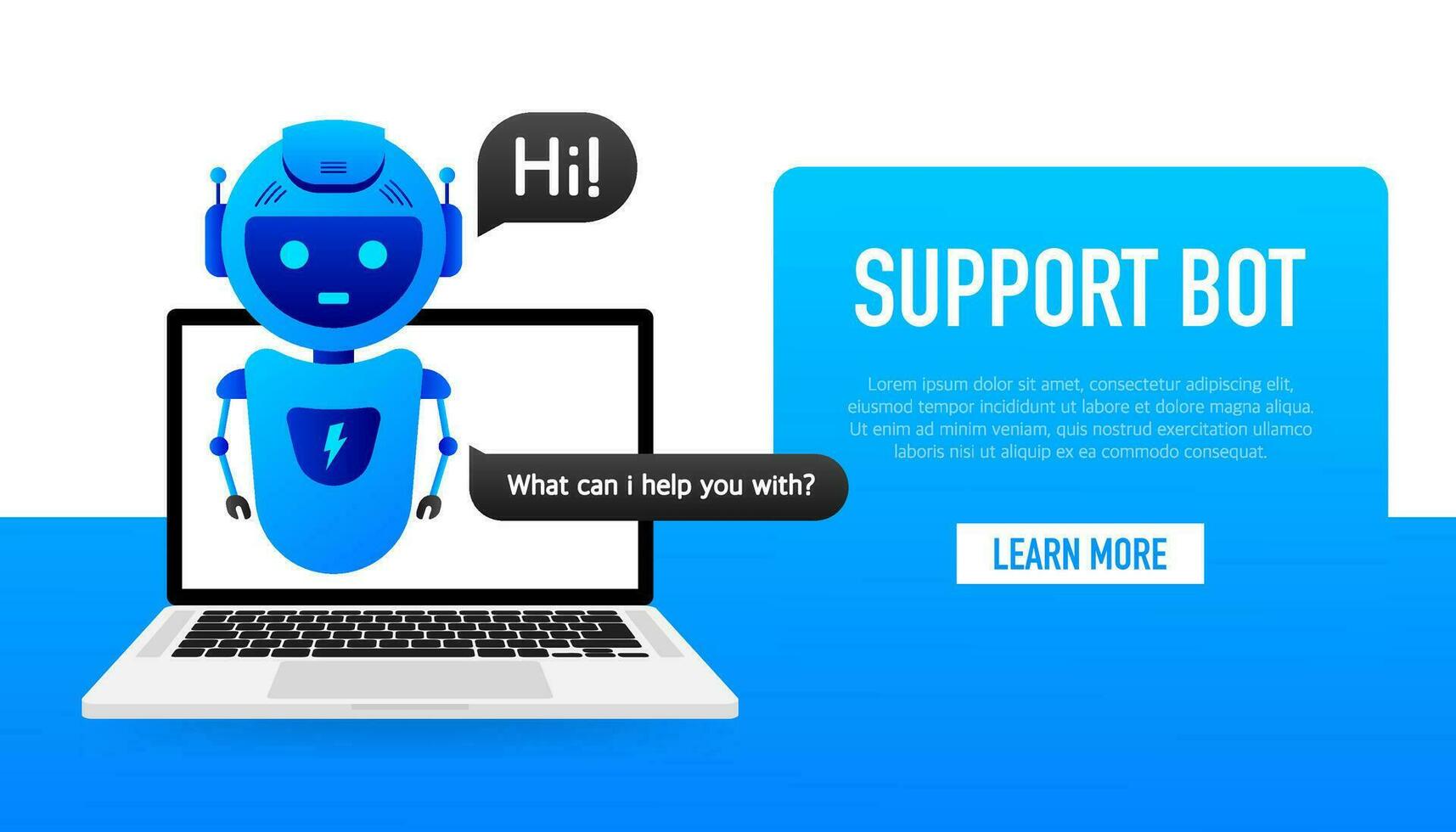 Chatbot icoon concept, babbelen bot of chatterbot. robot virtueel bijstand van website of mobiel toepassingen. vector illustratie