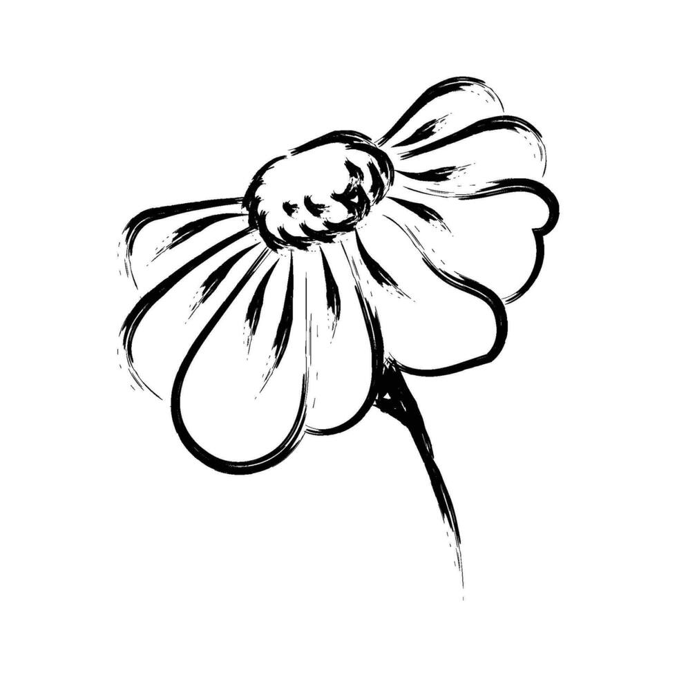bloem tekening voor afdrukken of gebruik net zo poster vector