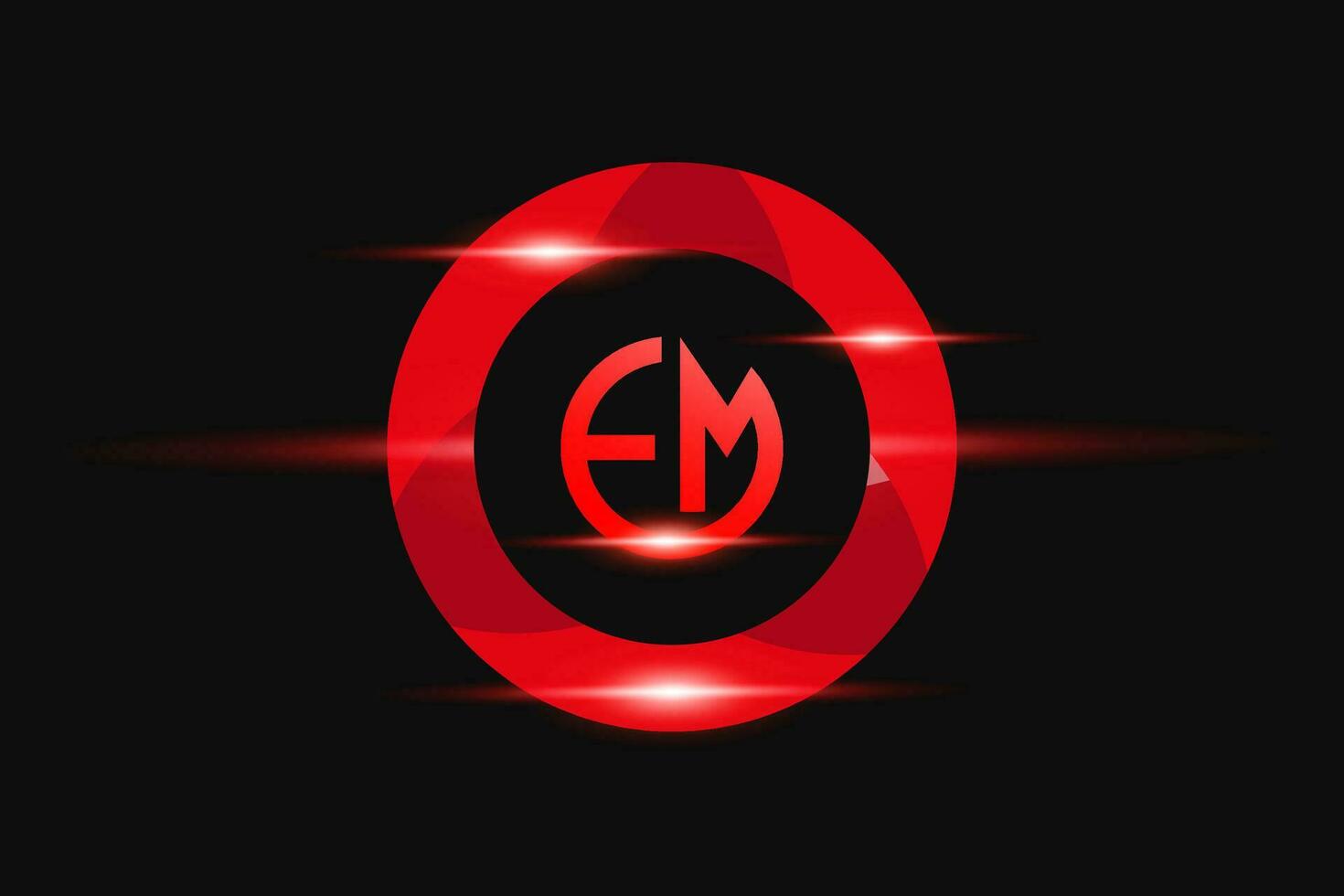 em rood logo ontwerp. vector logo ontwerp voor bedrijf.