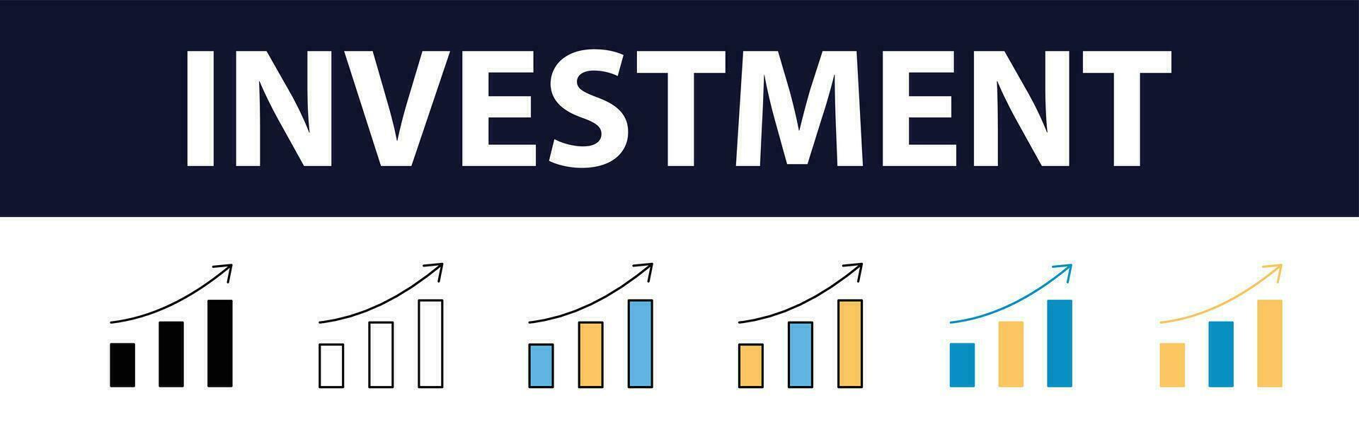 investering kleur vullen icoon set. investering, winst, Bedrijfsmiddel, investeerder, portefeuille, dividend, hoofdstad, risico, inflatie pictogrammen vector, icoon, analyse, Bedrijfsmiddel, band, economie, opleiding, icoon, analyse, Bedrijfsmiddel, vector