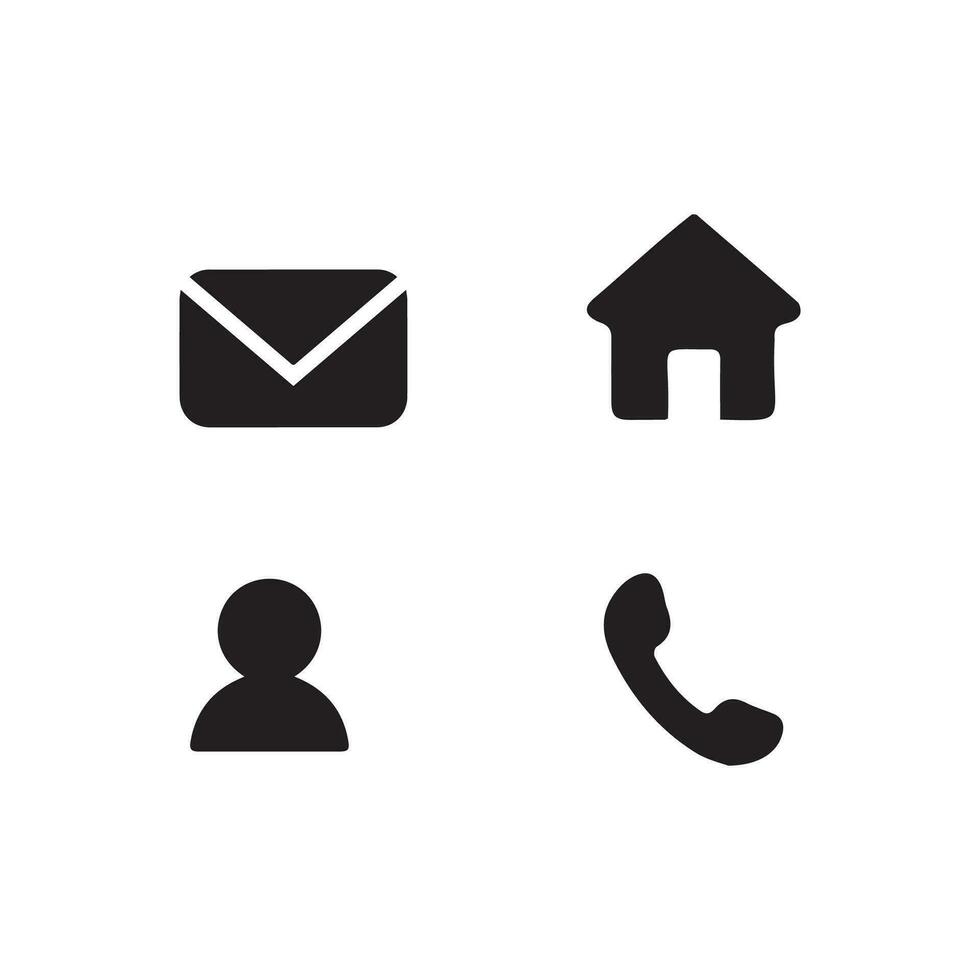 neem contact met ons op pictogram vector. communicatie pictogrammenset vector