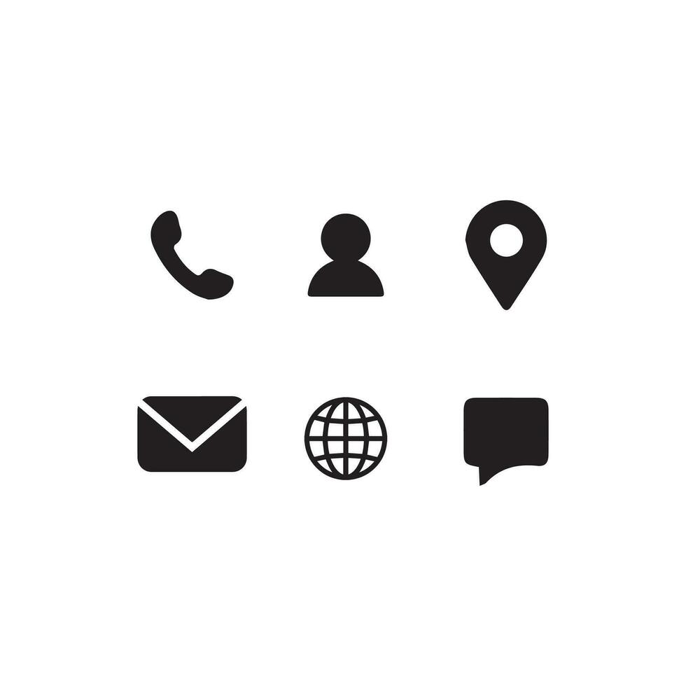 neem contact met ons op pictogram vector. communicatie pictogrammenset vector