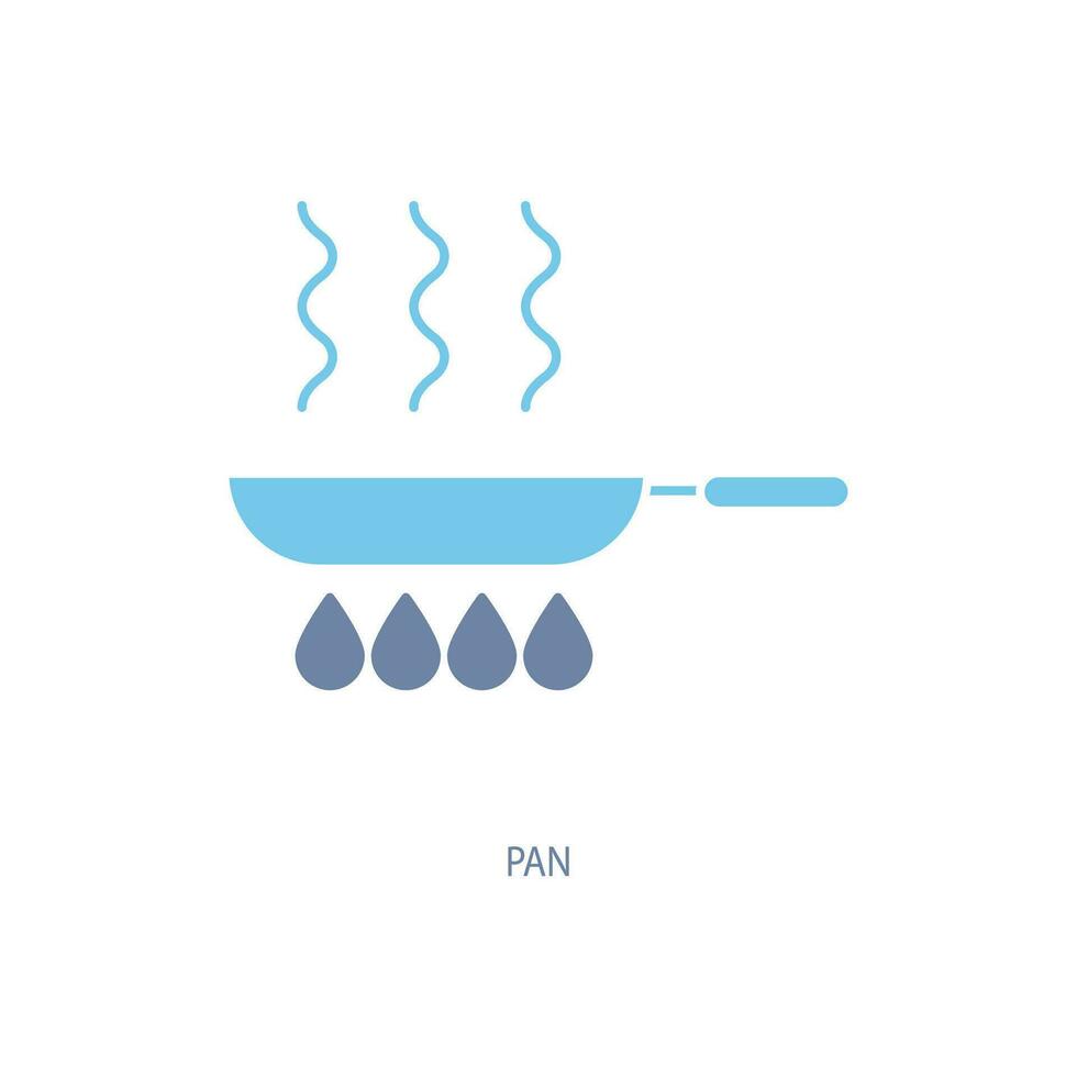 pan concept lijn icoon. gemakkelijk element illustratie. pan concept schets symbool ontwerp. vector