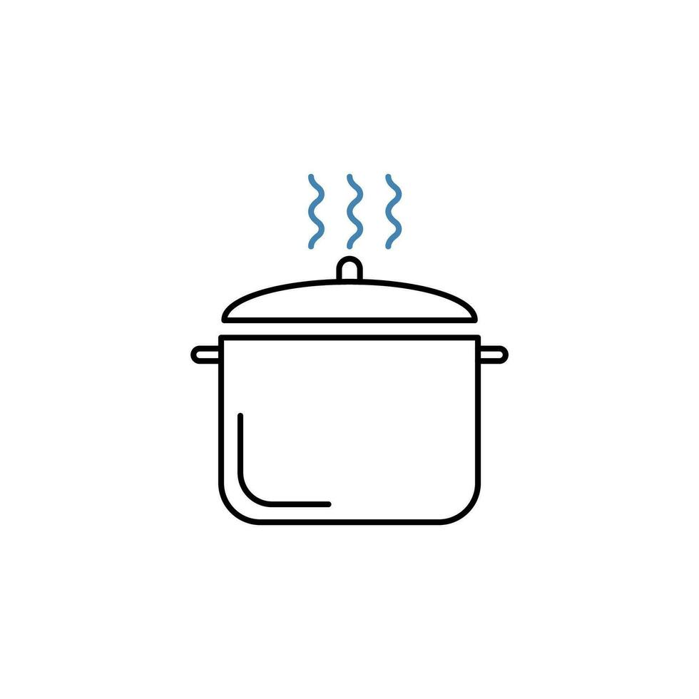 pot concept lijn icoon. gemakkelijk element illustratie. pot concept schets symbool ontwerp. vector