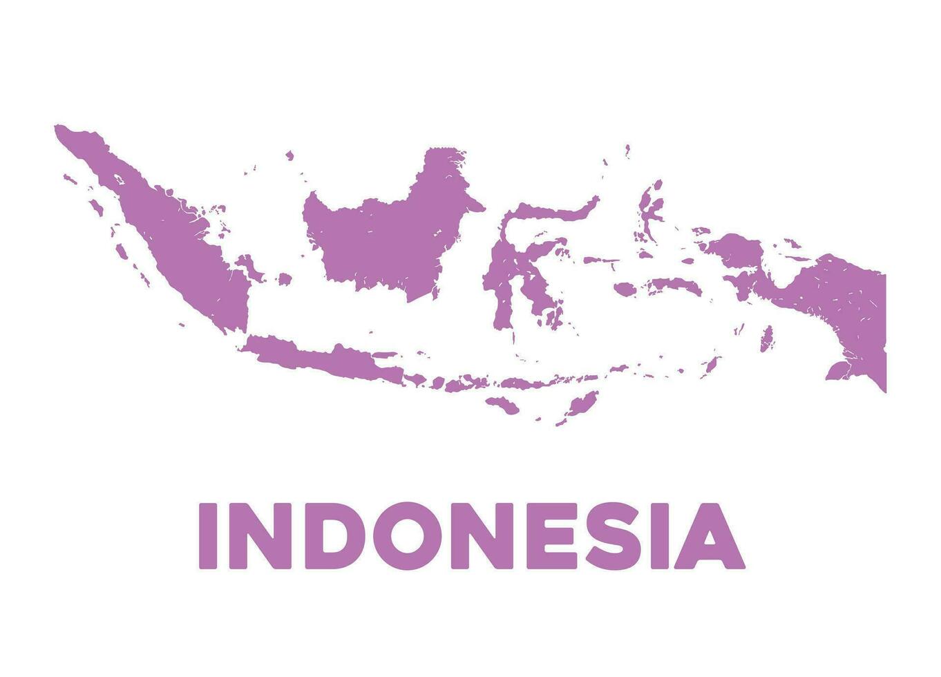 gedetailleerd Indonesië kaart vector