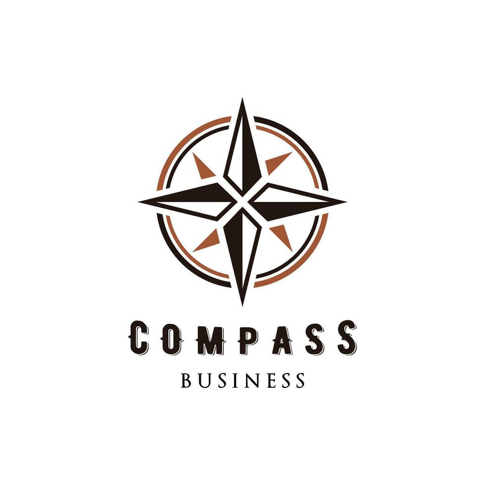kompas pictogrammalplaatje logo ontwerp vector