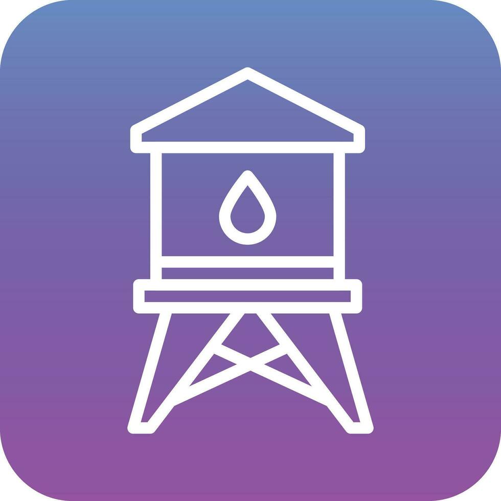 water toren vector icoon