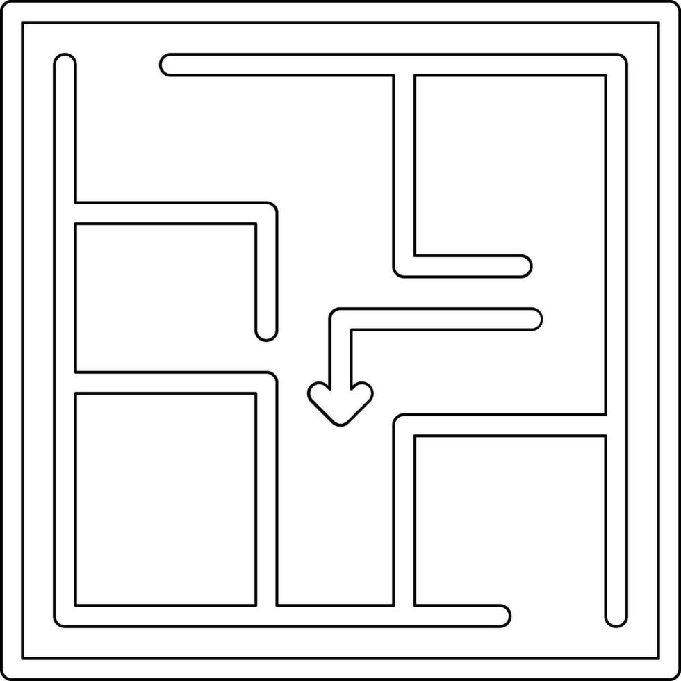 evacuatie plan vector icoon