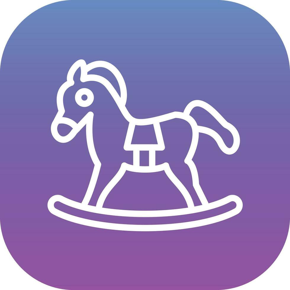 speelgoed- paard vector icoon
