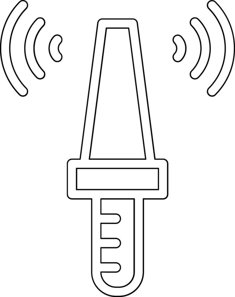 metaal detector vector icoon