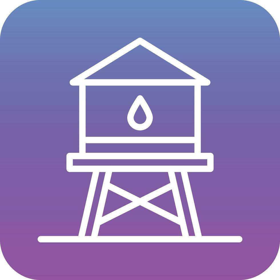 water toren vector icoon