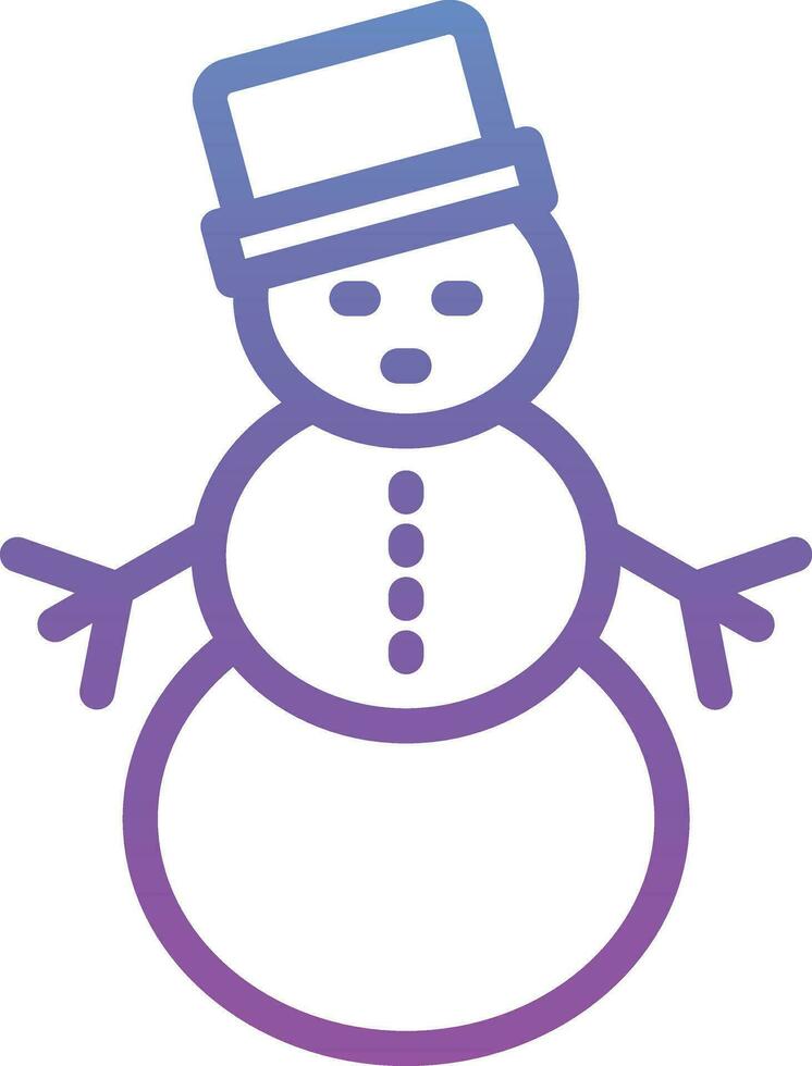 sneeuwman vector icoon