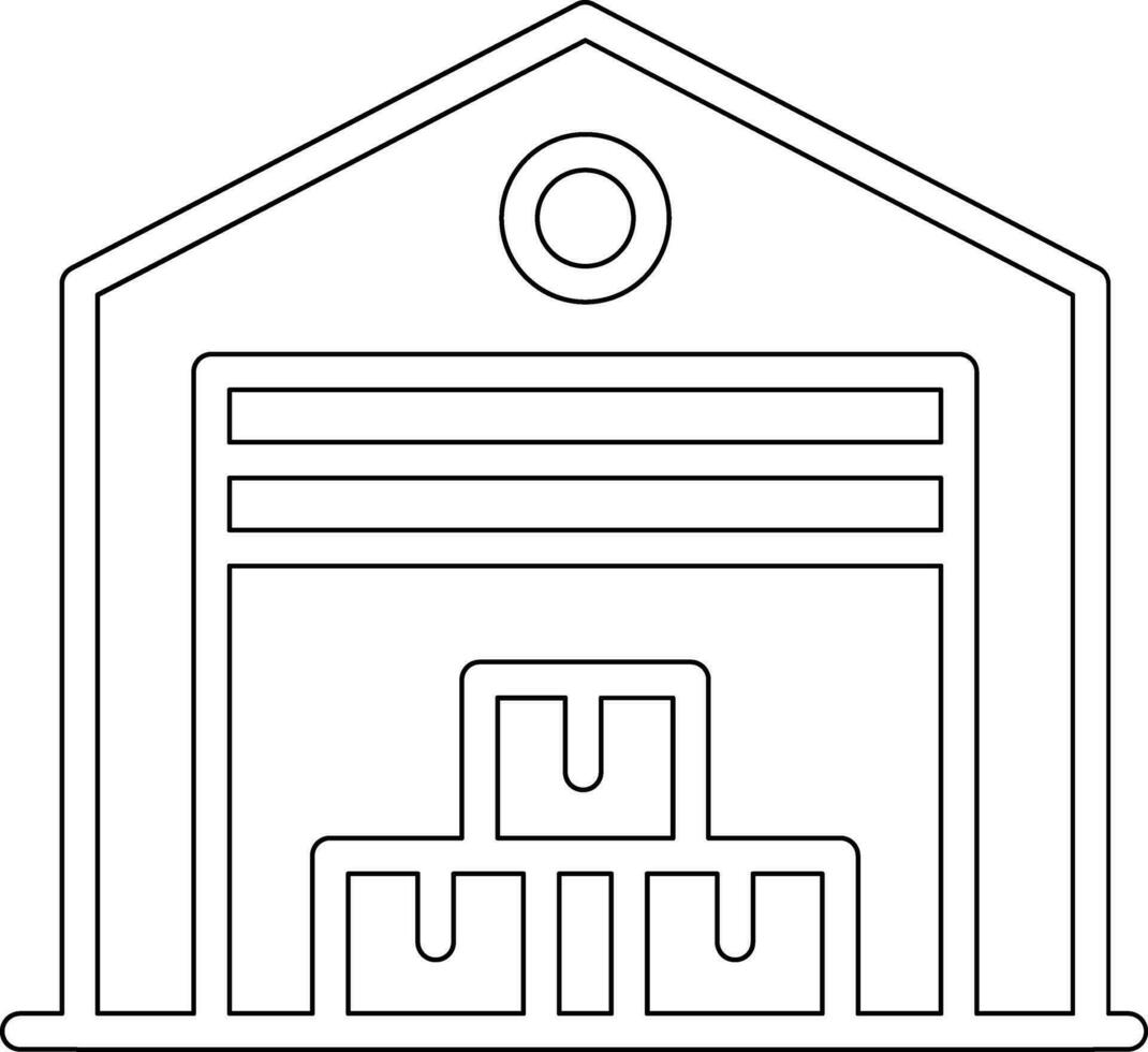 magazijn vector pictogram