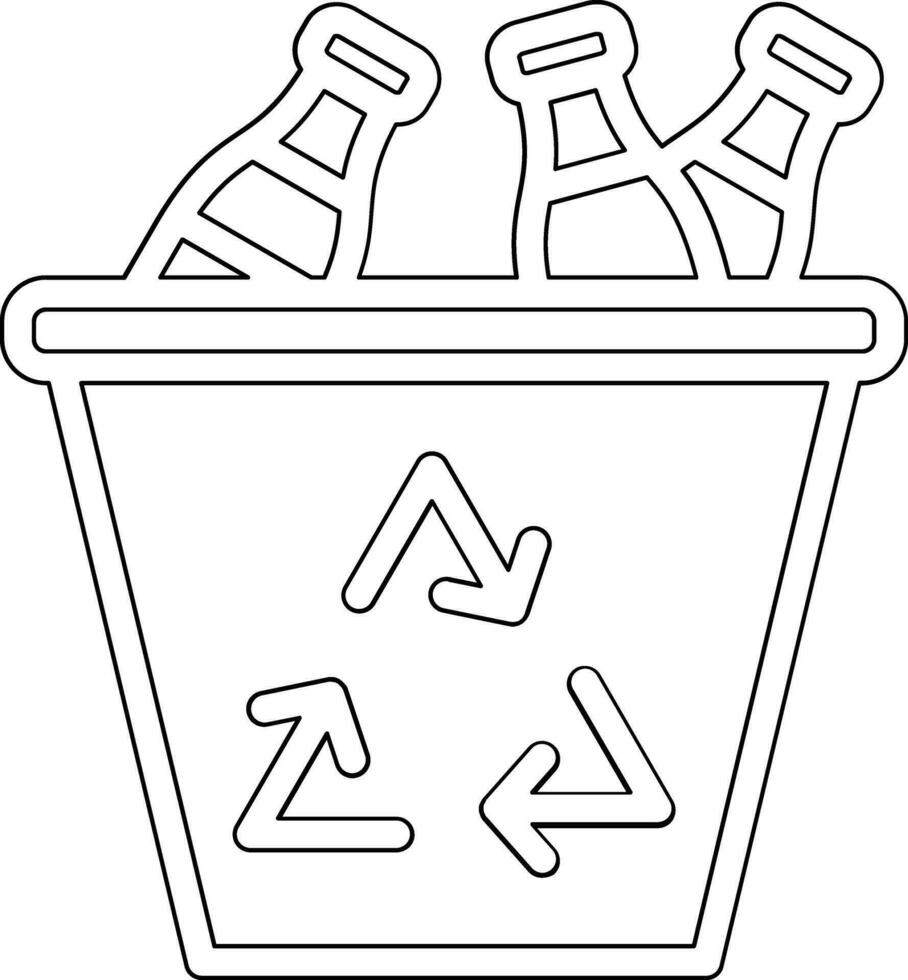 plastic recycle vector icoon