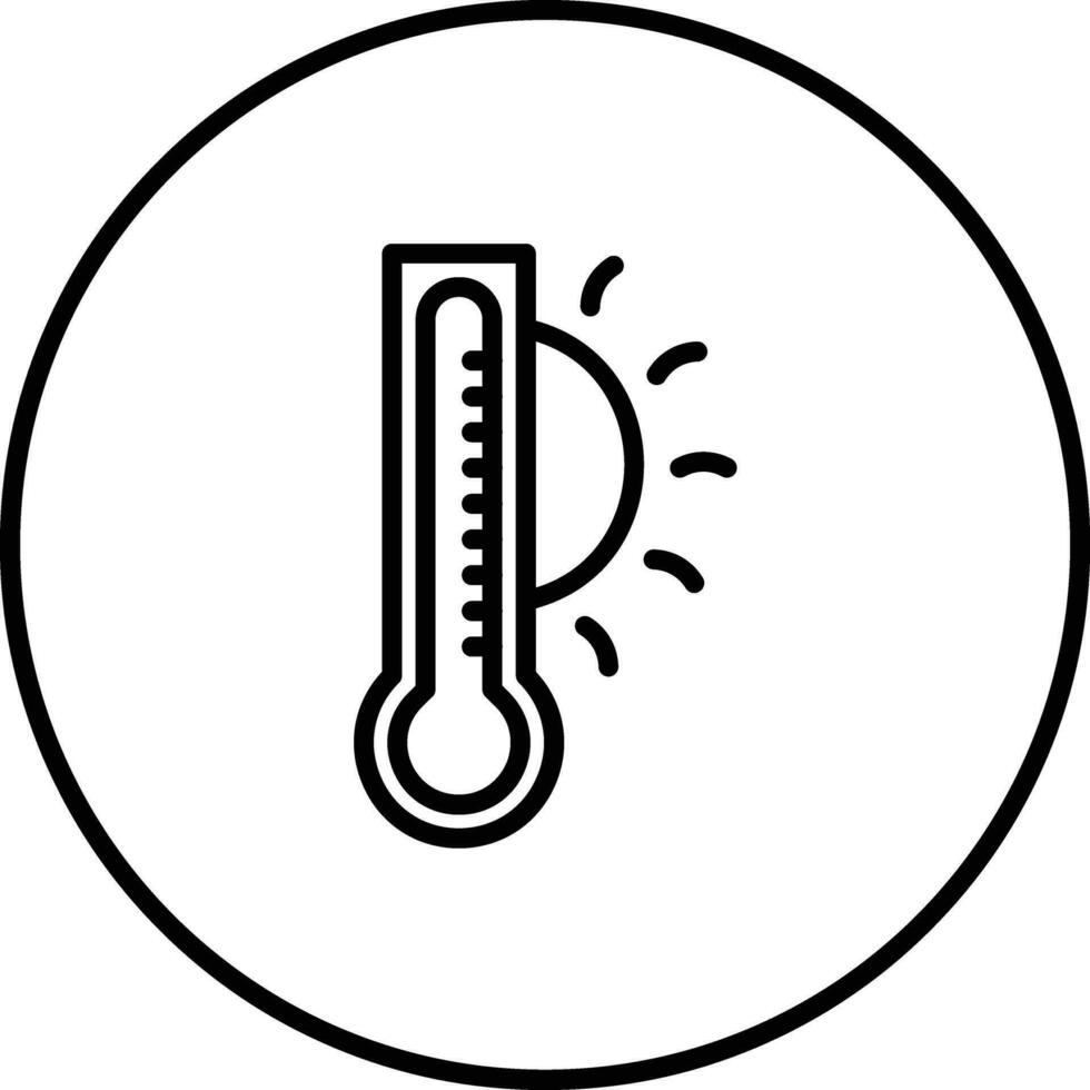 heet temperatuur vector icoon