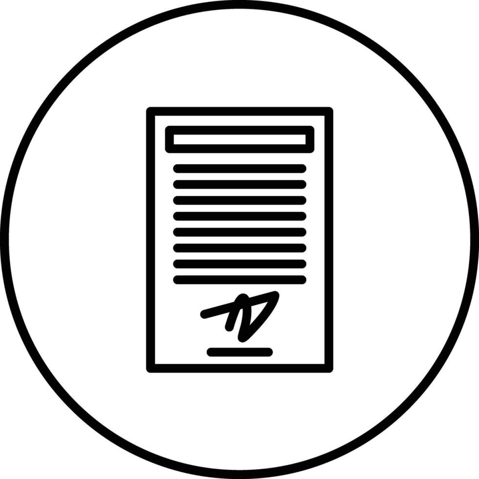 contract vector pictogram