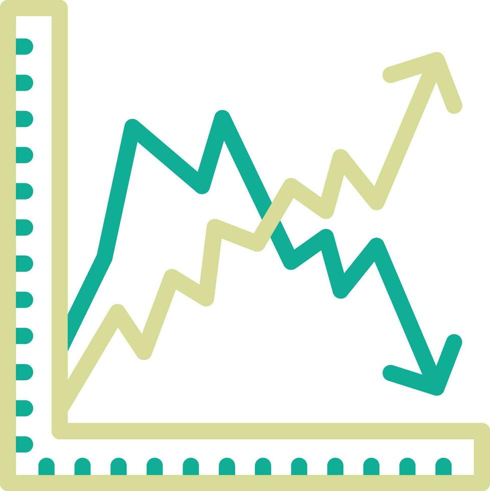 meerdere lijn diagram vector icoon