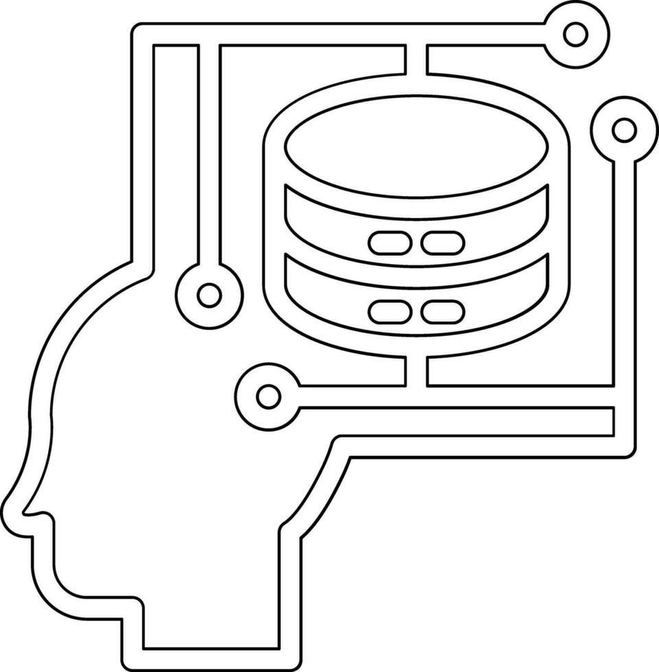 intelligent gegevens vector icoon