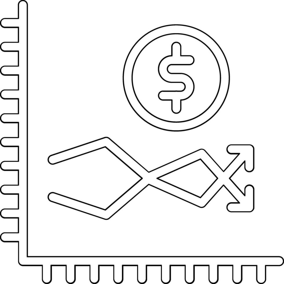 voorraad markt vector icoon