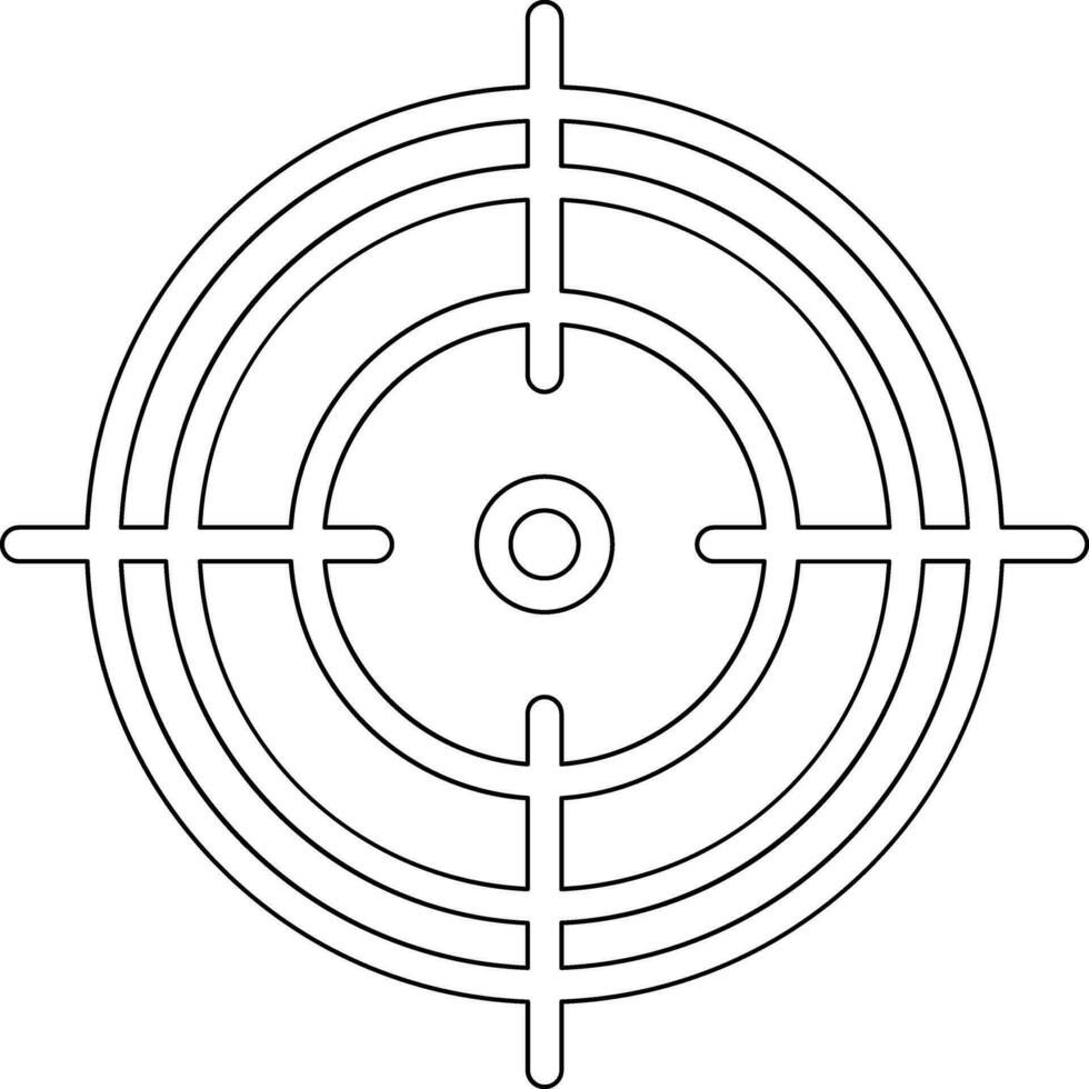 schieten doelwit vector icoon